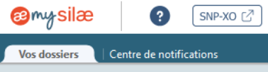 Capture du bouton SNP dans mySilae